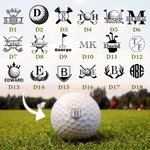 Make It Your Hole in One - Monogrammed Initial Name - Personalised Golf Ball Stamp