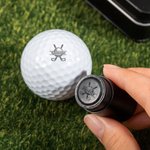 Make It Your Hole in One - Monogrammed Initial Name - Personalised Golf Ball Stamp