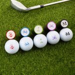 Make It Your Hole in One - Monogrammed Initial Name - Personalised Golf Ball Stamp